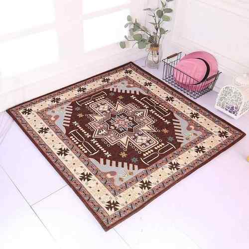 高档垫正方地形毯电脑转椅垫化妆凳地毯子家用脚吊篮书桌椅地椅毯 - 图2