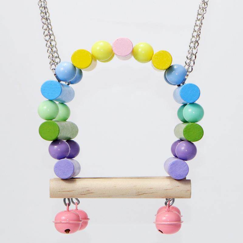 鹦鹉玩具 鸟用品 鹦鹉秋千 彩色云梯吊环中小型鹦鹉玩具 站架云梯,淘宝优惠券,粉丝福利购,淘宝优惠卷