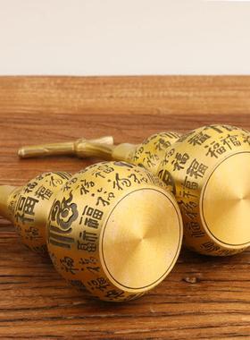 黄铜葫芦摆件百福铜葫芦开盖葫芦家居工艺品摆件