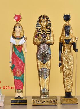 古埃及法老旅游纪念品摆件拉美西斯二世图坦卡蒙伊西斯狮身人面像