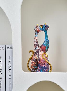 采华购产品高端艺术装饰品，小众家庭客电厅视柜，大气和创可及的