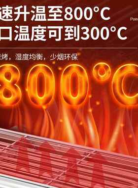商用大功率电烤炉摆摊家用室内无烟电烧烤串机器烤羊肉串炉电烤盘