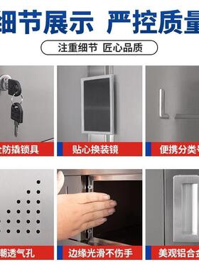 不锈钢碗柜员工食堂多格饭盒柜子学校餐盘收纳柜工厂放碗筷餐具柜