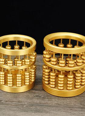 笔筒纯铜摆件龙马鹰办公室桌面书房客厅送礼创意装饰品摆设烟灰缸