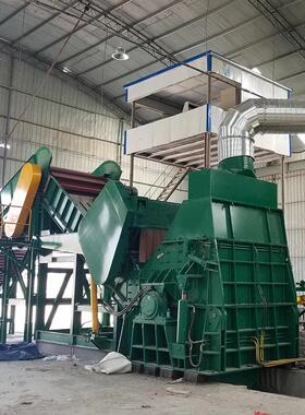 中再生SCL-1200重型金属破碎机生产线 厂家现货废钢彩钢瓦粉碎机