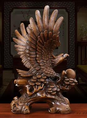 大展宏老鹰摆雄鹰展翅招财图公司件板办公室书房桌老面装7130饰工