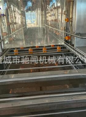 商用鸡笼鸭笼洗筐机盘子三段式清洗设备筐箱子清洗机厂家供应