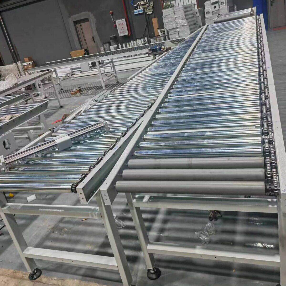 Automatic plate industry assembler conveying equipment intelligent transmission system Jiaming system circulation gravity pallet stack roller conveying