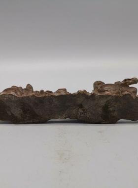 古玩杂铜器笑面弥勒布袋项佛金属工420铜艺品小摆件艺复古工品