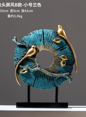 高档新乔客中式禅关意摆设家居电视柜装饰品创意厅玄摆设迁新居送