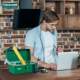 Menet hardware tool box portable iron box metal car-mounted household multi-function electrician storage box