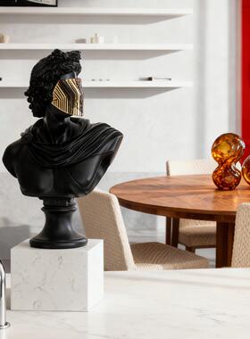 玄关摆件现简样板房客厅电视柜IEW蒙面维斯人约像艺术工纳艺品代