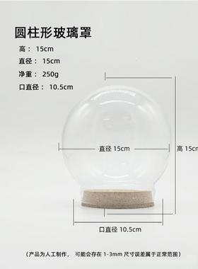 diy玻璃罩软木塞纪念品装饰摆件