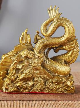 吉祥如意铜避火龙摆件厨房在西北方角乾位乾卦火烧天门化解男主人