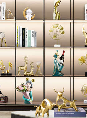 创意摆件北欧轻奢风电视柜家居酒柜桌面客厅简约高档办公室装饰品