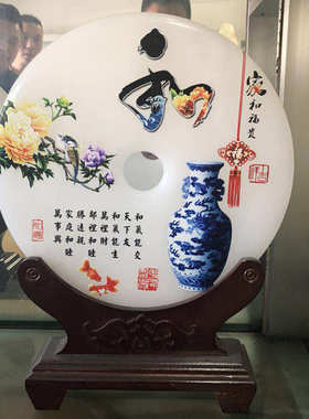 摆件送礼直播白玉平安办公室厂家乔迁扣货源批发收藏品天然阿富汗