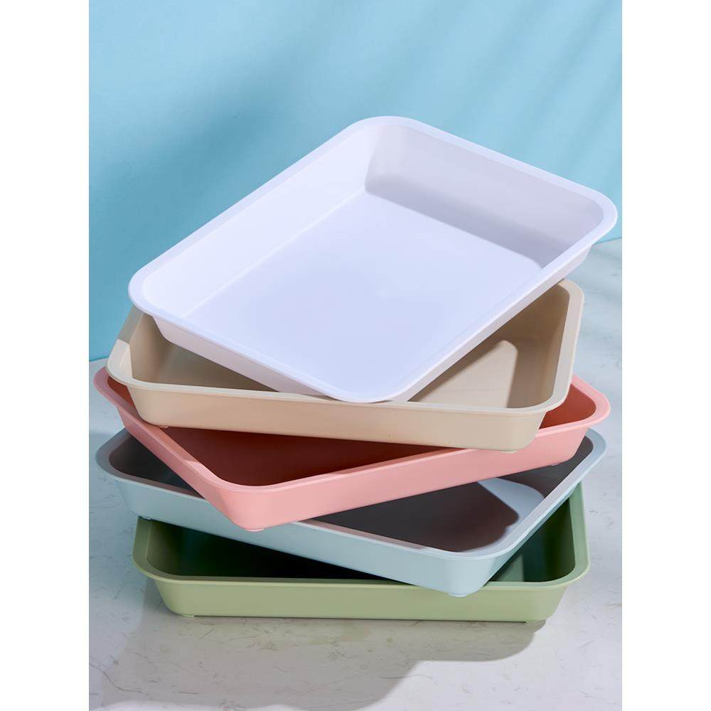 加深塑料托盘长方形幼儿园收纳水杯置物盘端菜卤味熟食展示盘商用,淘宝优惠券,粉丝福利购,淘宝优惠卷