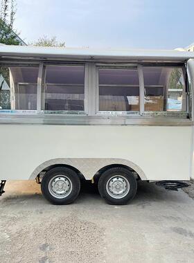 工厂food cart 可移动房车多功能牵引拖挂式餐车美食车