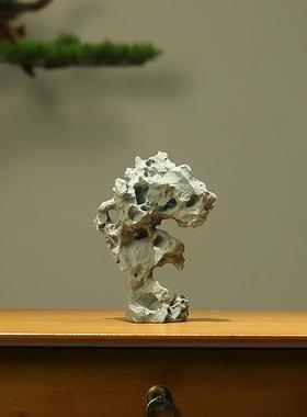 仿真树脂太湖石阳台庭院鱼缸盆景造景假山石小微型沙盘景观装饰品