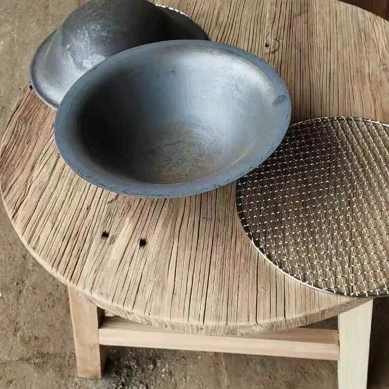 传统生铸铁锅休闲农场土竈头围炉煮茶不锈钢火锅桌下沉圈烧烤网套,淘宝优惠券,粉丝福利购,淘宝优惠卷