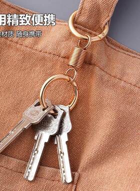 2024 New Spring Double Circle Keychain Ring Waist Hanging Hi