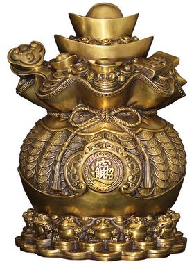 吉善缘厂家 全铜钱袋代代有钱家居客厅玄关办公装饰礼品0651