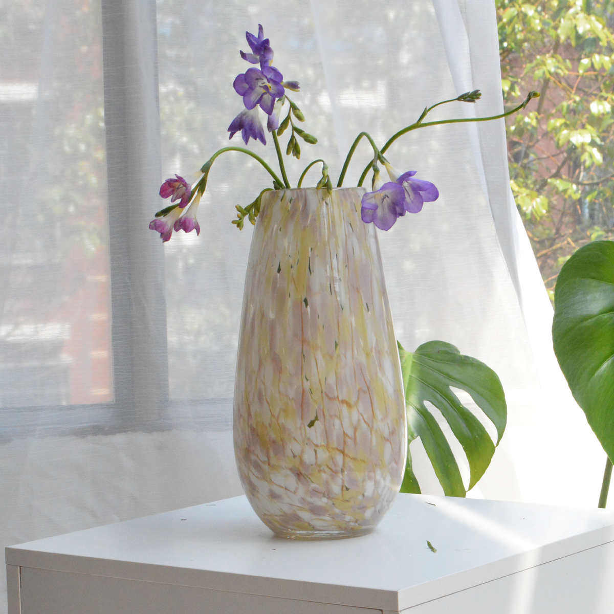 欧式复古简约风花瓶彩色玻璃花器桌面水培插花容器电视柜玄关装饰,淘宝优惠券,粉丝福利购,淘宝优惠卷