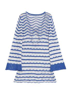 Summer Women'S European Style Casual Hollow Out Striped