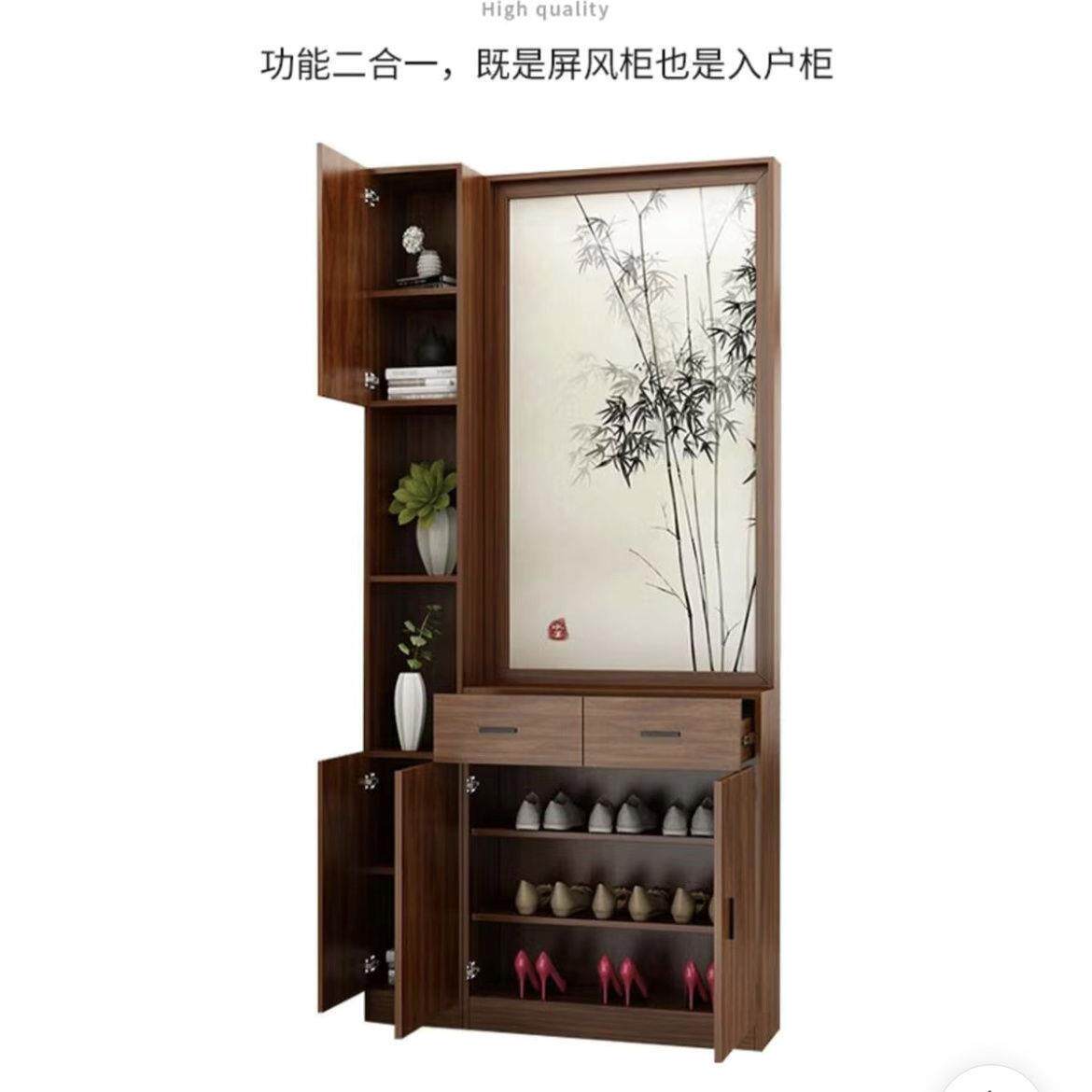 Opposite the door, screen cabinet, partition rack, modern, simple, light luxury, 372-door entrance, living room, cabinet cover