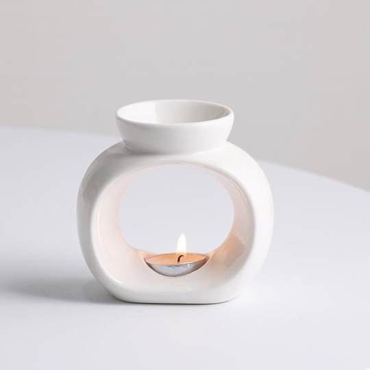 Cross-border hot selling ceramic aromatherapy stove ornaments indoor candle aromatherapy lamp retro household anti-dry burning essential oil lamp