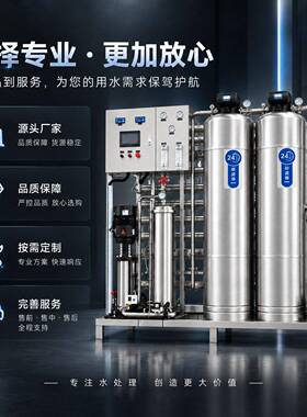 双级RO反渗透纯水设备EDI超纯水机超滤工业去离子水制取系统