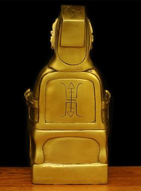 高档大纯铜玉帝王神玉皇帝王母娘娘铜像像家用供母奉佛像摆件