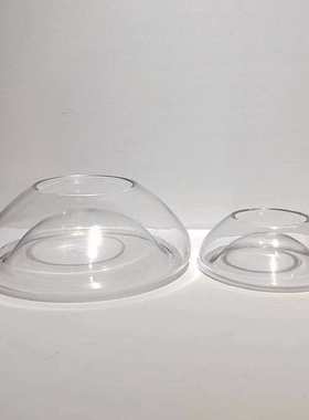 现代简约透明双用玻璃花盆摆件家居样板房餐厅桌面果盘装饰摆件