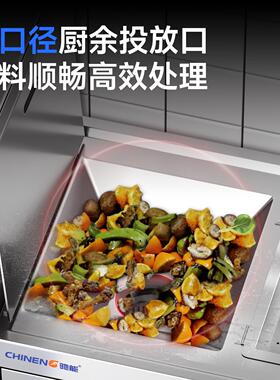 驰能商用垃圾处理器全自动厨余泔水回收机食物残渣粉碎机干湿分离