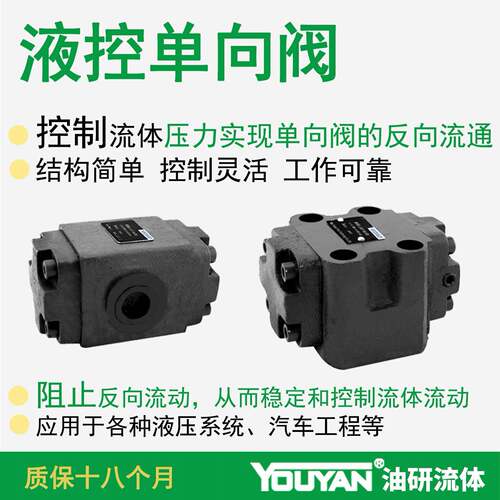 A1Y液压锁A2Y保压阀Ha50F液控单向阀A1Y-Ha10B-Hb20B-Ha32B-Ha65F - 图1