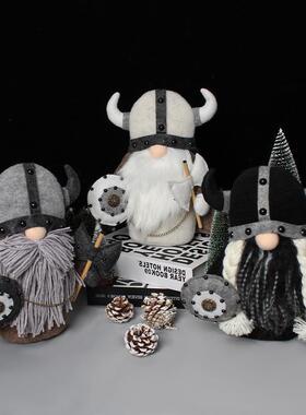 跨境独立站爆品新品VikingWarriorGnomedoll维京勇士侏儒玩偶