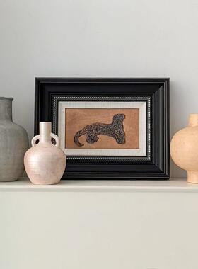 态生活诧寂风斑驳陶瓷花瓶玄关客厅桌面覆古高级感装饰品插花摆件