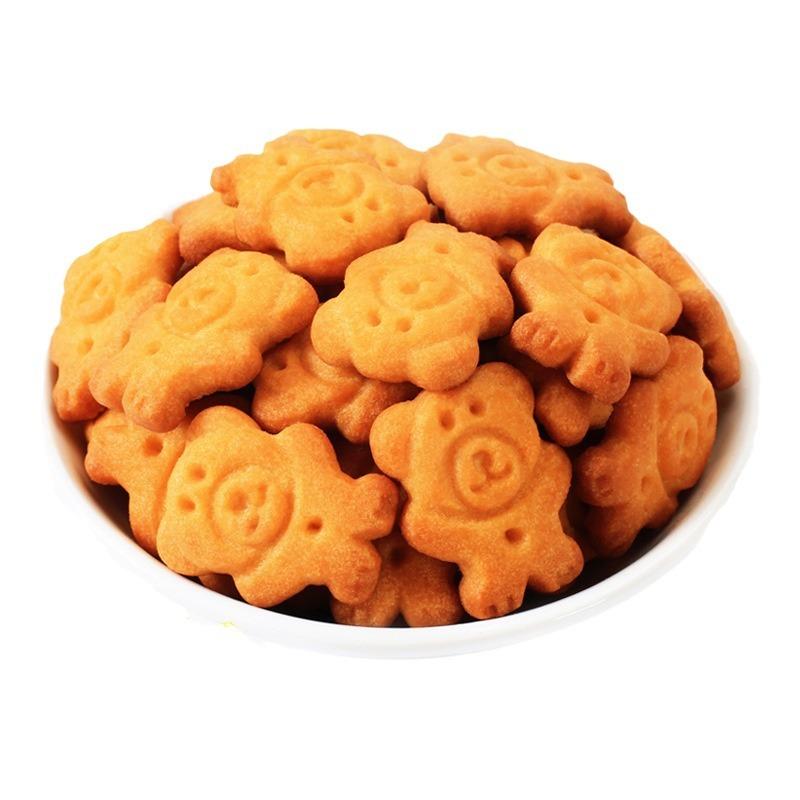 佬食仁椰香小熊饼干 整箱早餐奶香曲奇儿童 零食数字抖音爆款
