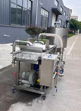 液体巧克力涂层冷却线能量棒泡芙麻薯厚薄可调节巧克力涂层冷却线