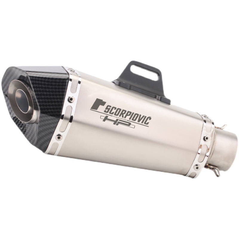 摩托车改装排气管春风250SR GSX250R NINJA400改装天蝎锥六角排气 - 图3