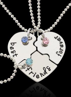 精致毕业礼物闺蜜手链三人高颜值女多人锁骨链新四人姐妹学生