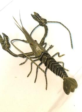 中国非遗文化棕编动物小龙虾仿真昆虫儿动物摆件草编虾