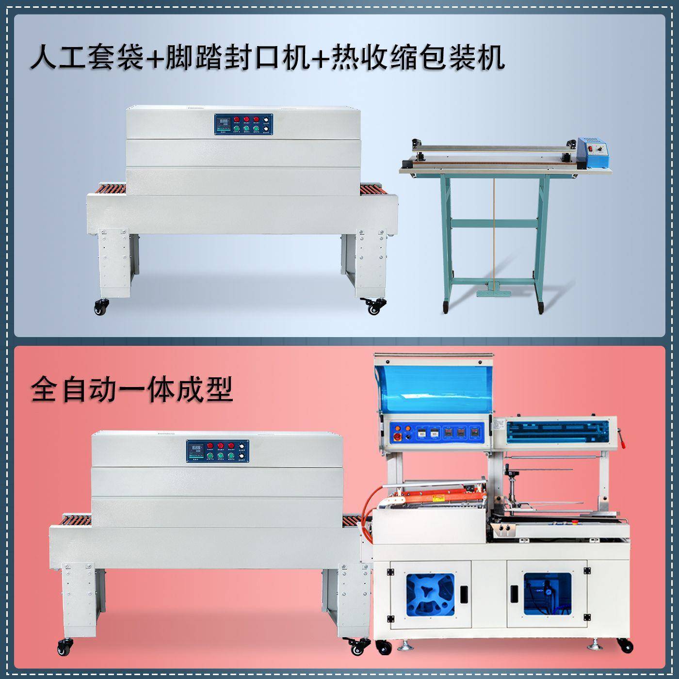 Mengniu heat shrink film packaging machine tableware stationery tea box gift box heat shrink machine heat shrink packaging machine