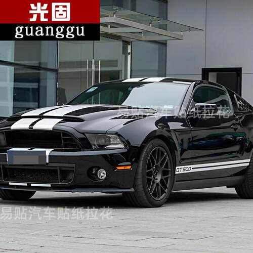 适用于 于Ford车贴拉花MUSTANG改装贴纸侧裙平行线 线GT500车身贴 - 图3