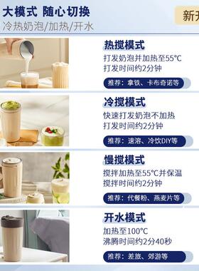 德国LEASY磁旋升级奶泡机加热式牛奶打发器电动打奶泡器家用