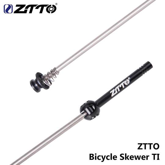 Mountain bike quick release rod, round head, road bike titanium alloy quick release rod, hub titanium quick release tie rod