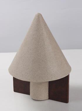 极简锥形摆件轻奢高档北欧家居饰品客厅桌面高级感装饰设计师摆设