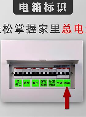 总电闸开关标家用夜光标签贴指示贴插座面板开关装饰保护套墙贴纸