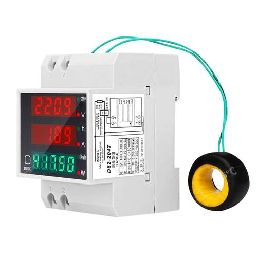 高档单相智能电表电度0表功率测试仪交5数显22v电流压表电流表D2- - 图0