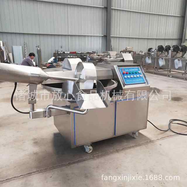 Fish ball meat machine filling and beans with beans, 80 type thousand-page rotten meat chopping mixer, fish beans CVA rotten fully automatic chopping mixer